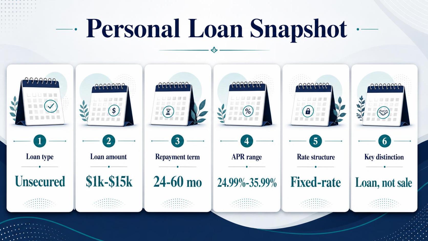 Personal Loan Snapshot — key facts at a glance