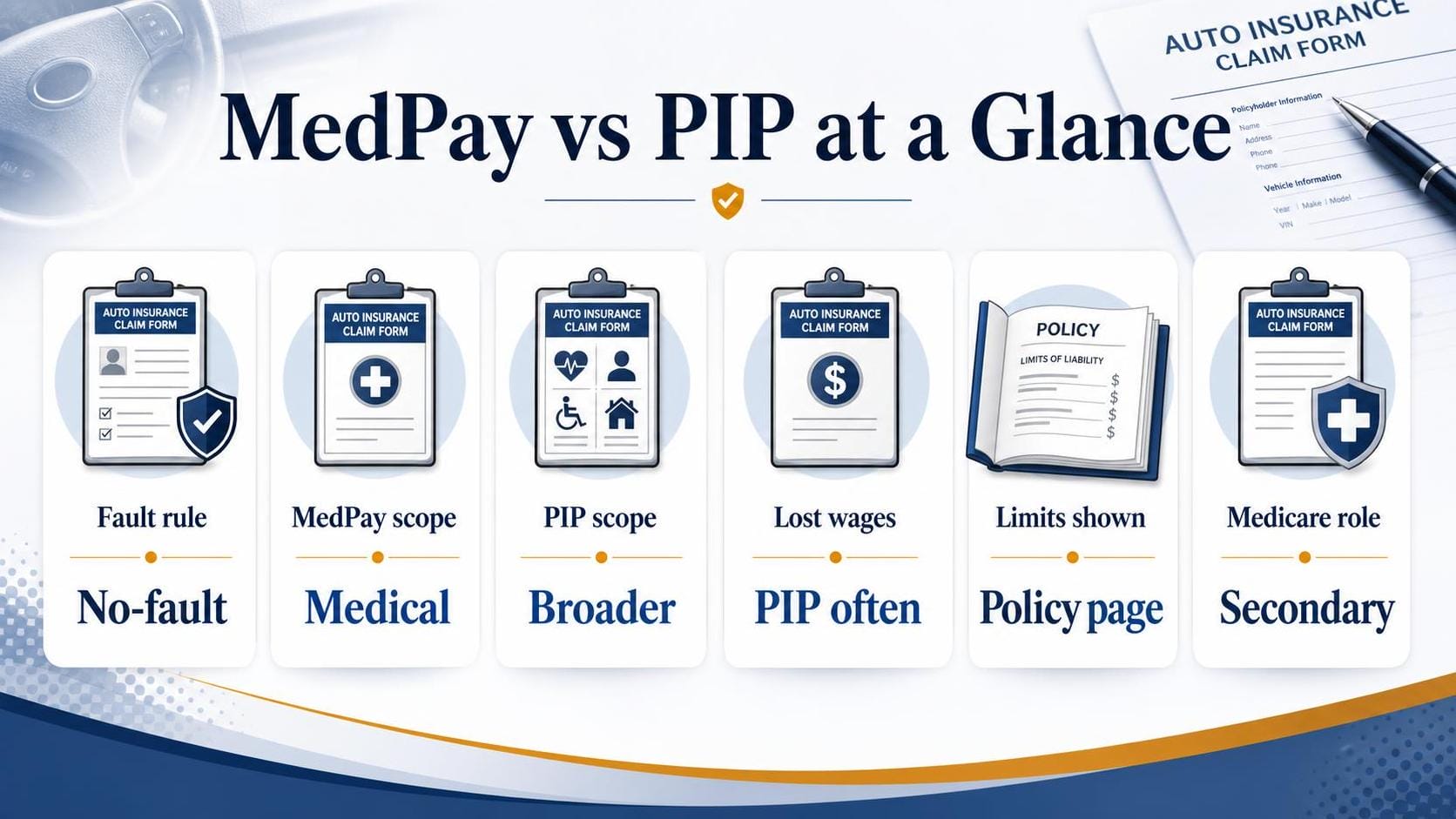 MedPay vs PIP at a Glance — key facts at a glance