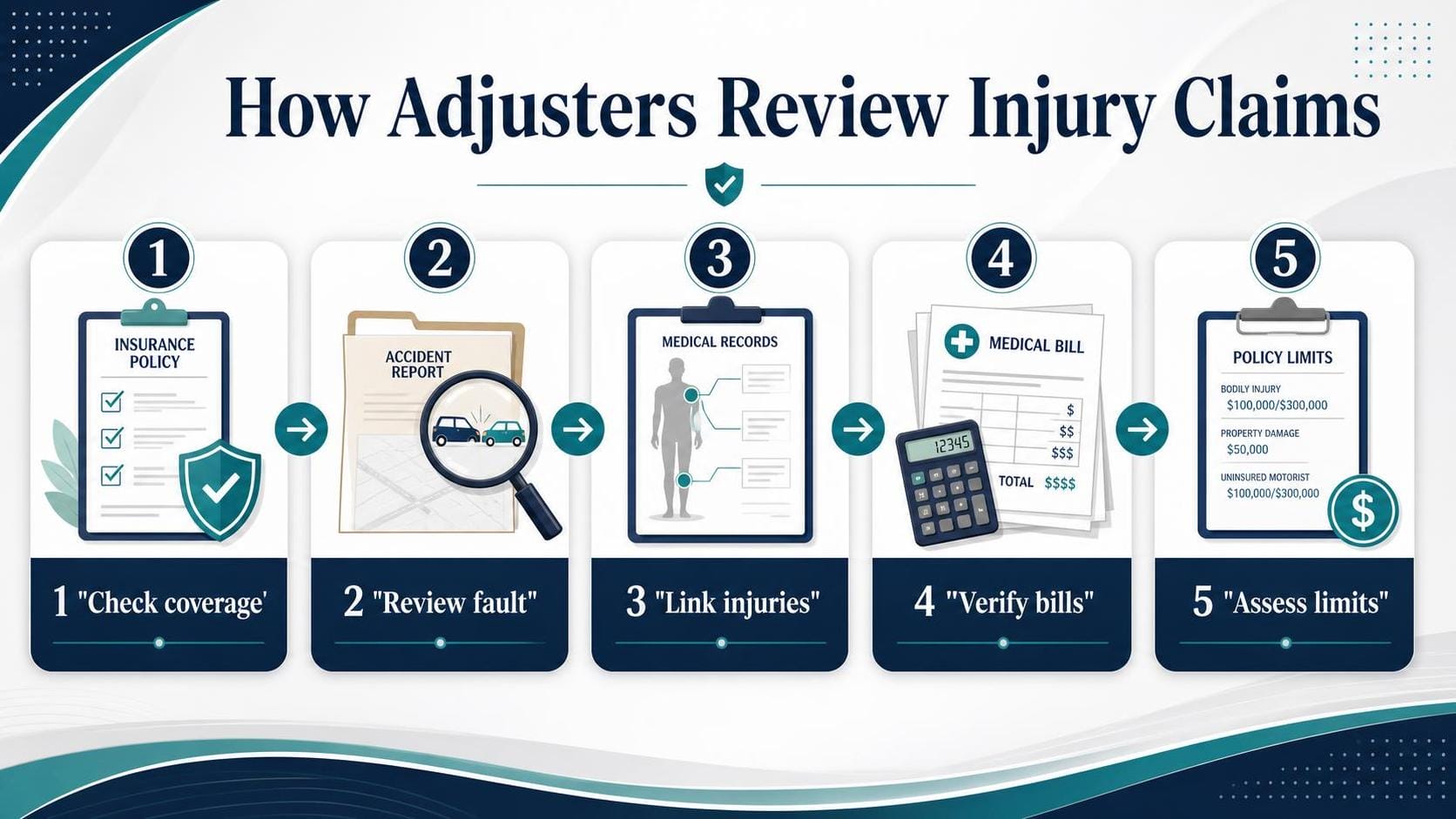 How Adjusters Review Injury Claims — key facts at a glance