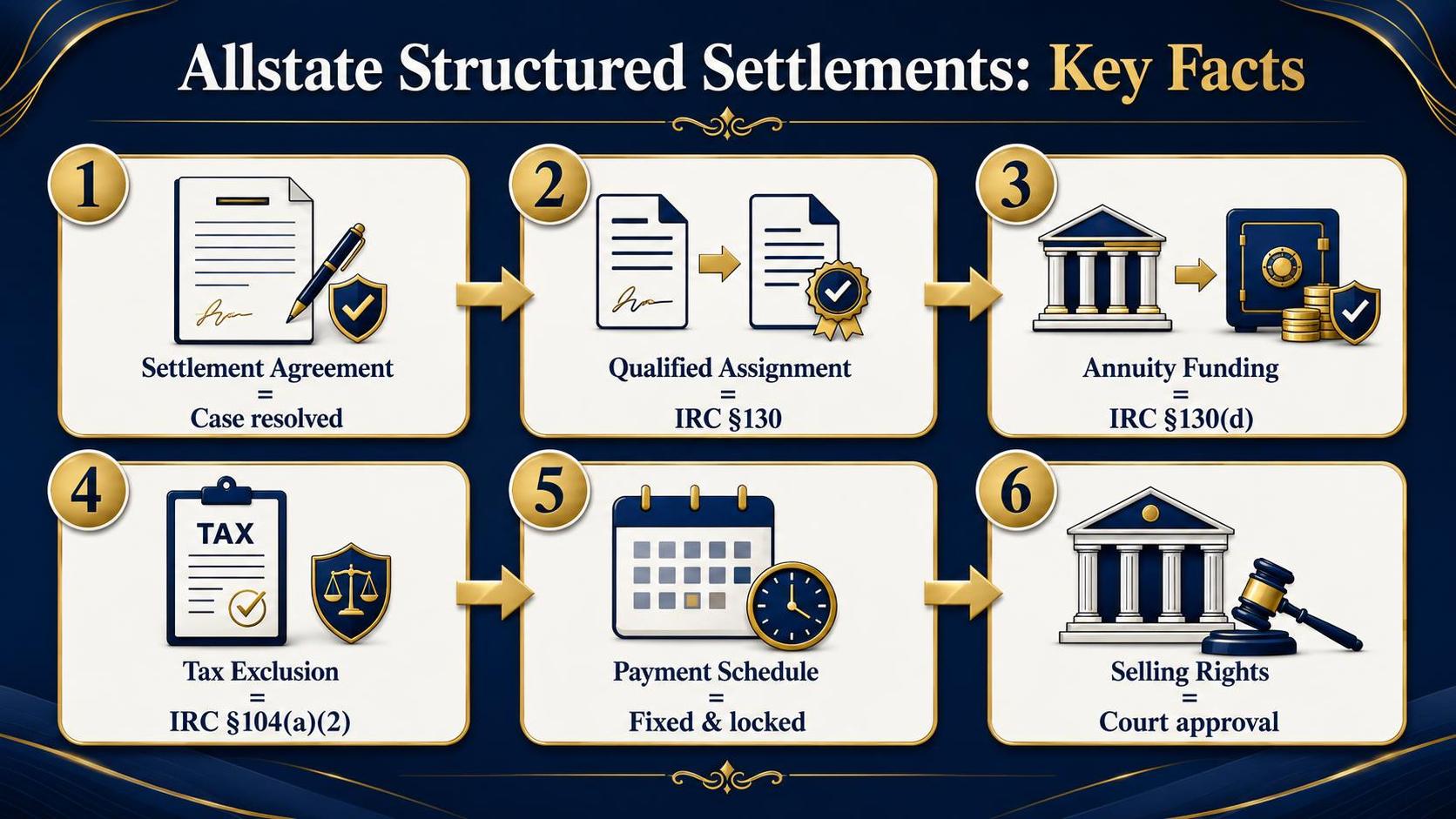 Allstate Structured Settlements: Key Facts: Settlement Agreement, Qualified Assignment, Annuity Funding.