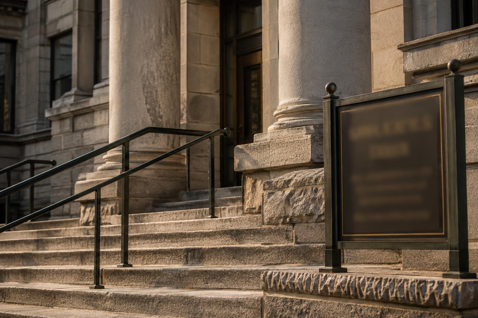 State courthouse exterior with civil-court signage where transfer petitions are filed.