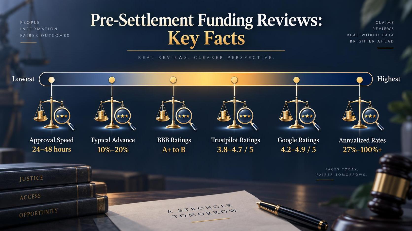 Pre-Settlement Funding Reviews: Key Facts — key facts at a glance