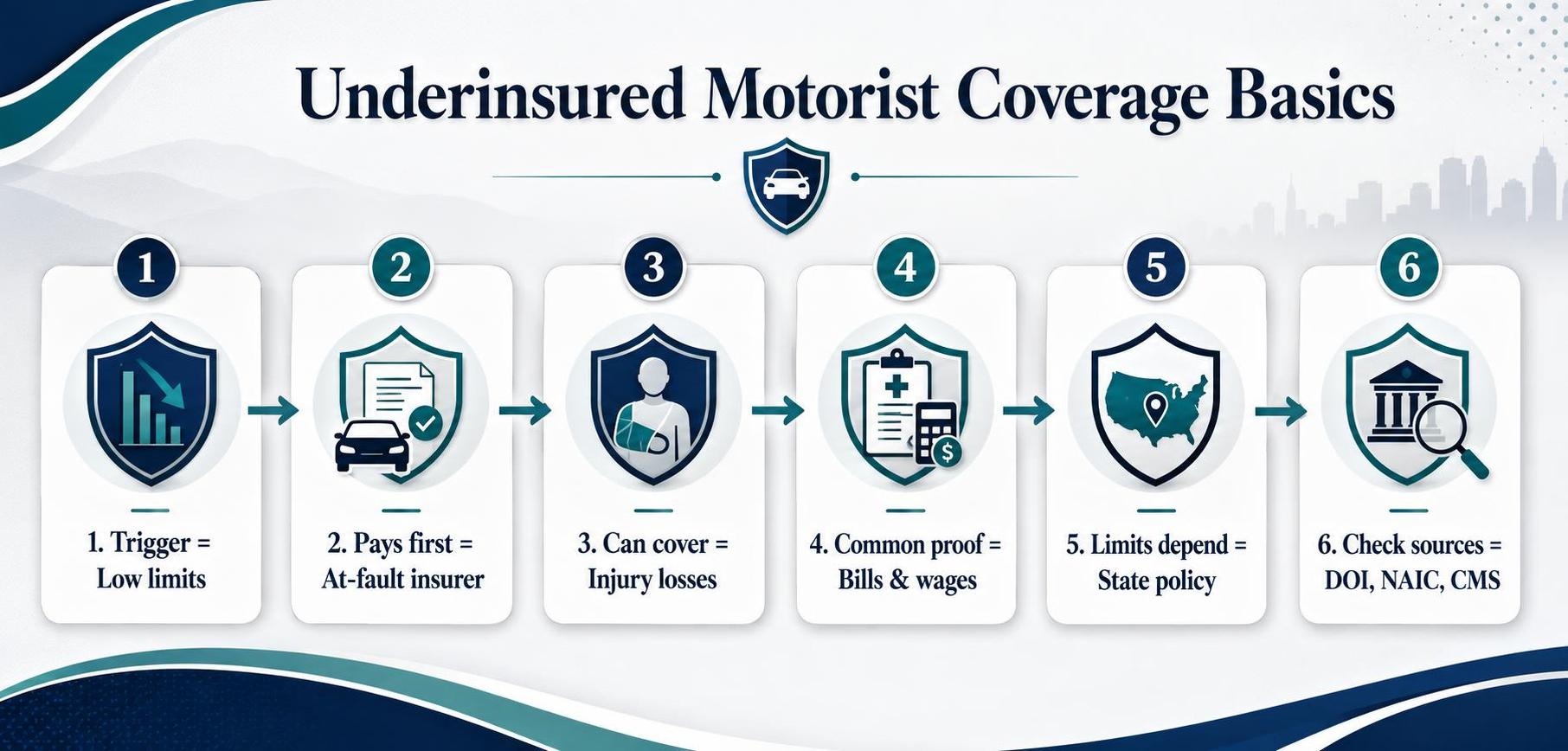 Underinsured Motorist Coverage Basics: Trigger, Pays first, Can cover.